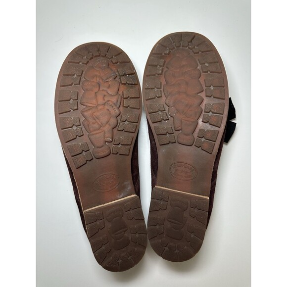 Kork-Ease Women Beryl Oxford Slip On Shoes Suede Burgundy Big Bow Retro SIZE 7.5 - Picture 12 of 12